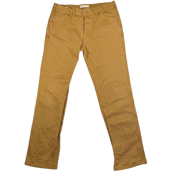 Topo Designs Men’s Wheat Brown Comfort Utility Work Hiking Pants Sz 34x31 - Picture 1 of 14